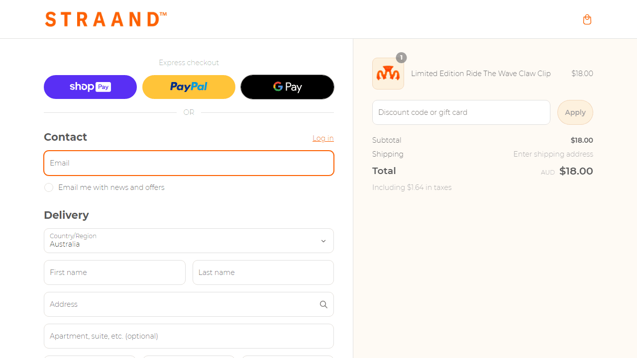 How to apply Straand AU coupon code